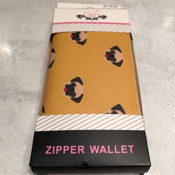 Chloe Alexis Handbags - Pug Dog Zipper Wallet New in Box